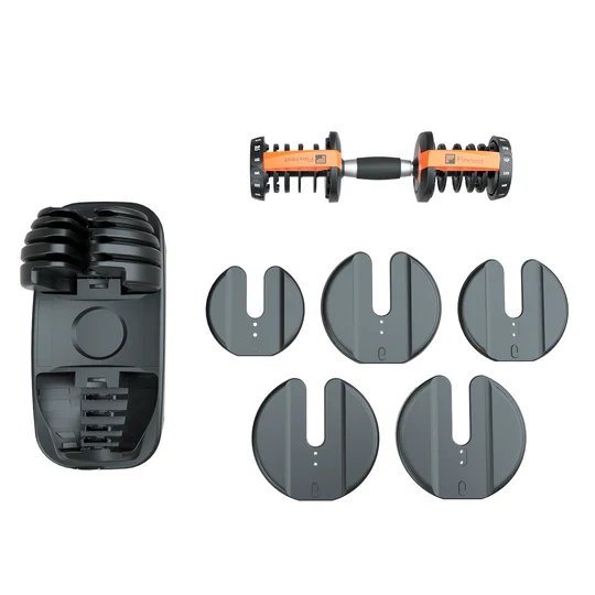 The Flexnest: The Flexibell Adjustable Dumbbells – 2-in-1 Smart Home Gym Weights for Strength Training