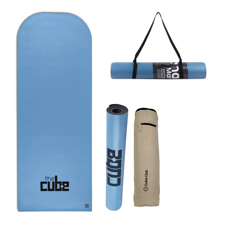 The Cube Club Prana PU Yoga Mat – With Bag