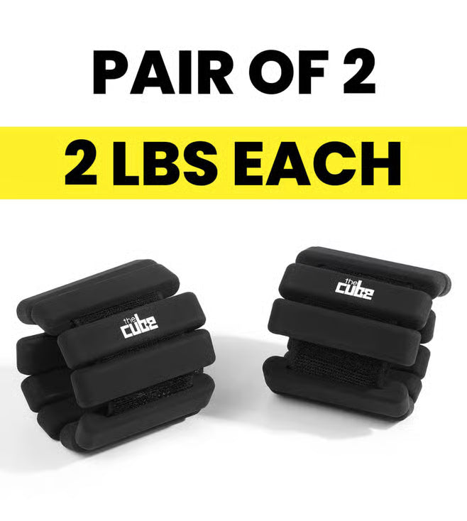 Cube Cuffs (Pair) – Sleek 4 lbs Wrist & Ankle Weights for Everyday Strength