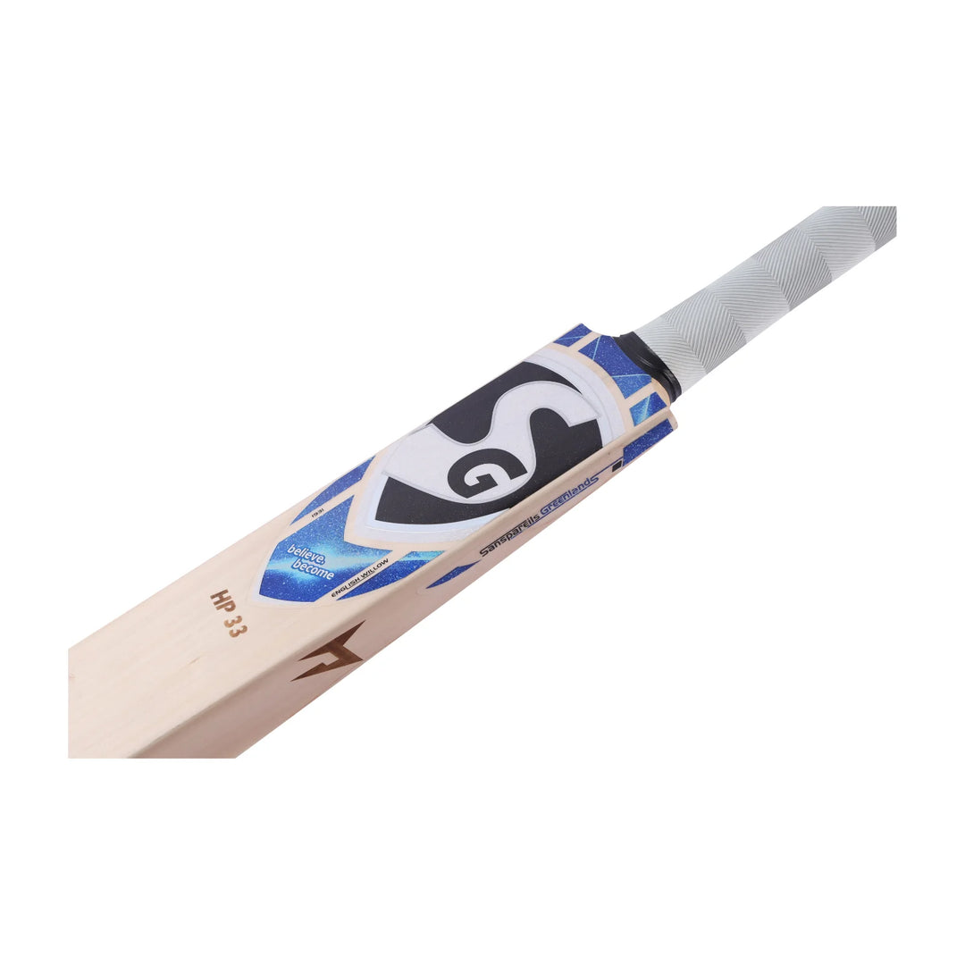 SG HP 33 English Willow Cricket Bat - Top Grade 1 with Str8Bat Sensor | Premium Performance & Precision