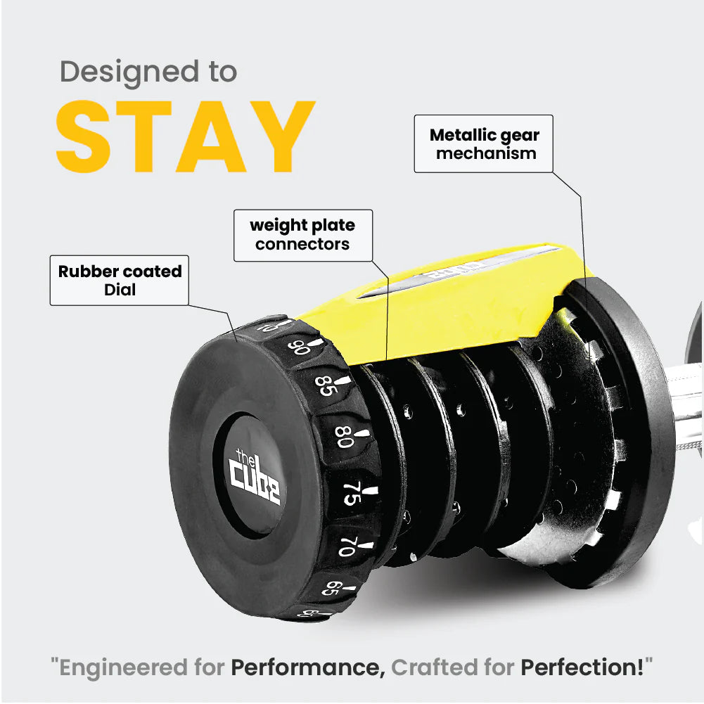 Adjustable Powerbells (Pair) – Rapid-Dial Compact Dumbbells for Home & Strength Training (24 kg / 40 kg)