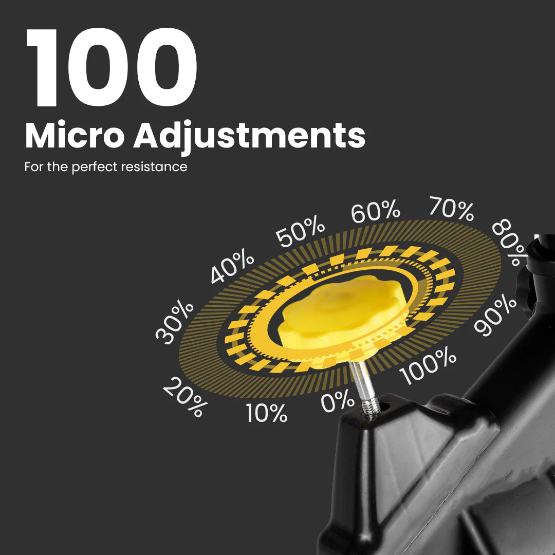 The Cube Club AeroRide S1 Bluetooth Spin Bike – 100-Level Magnetic Resistance, Adjustable Seat & Multi-Metric Display for Home Fitness