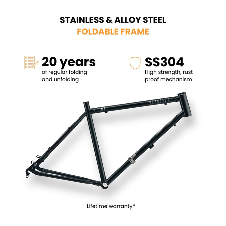 Hornback: M1 Foldable Bike – 21-Speed Shimano Gears, Lightweight and Durable Bicycle for City Riding