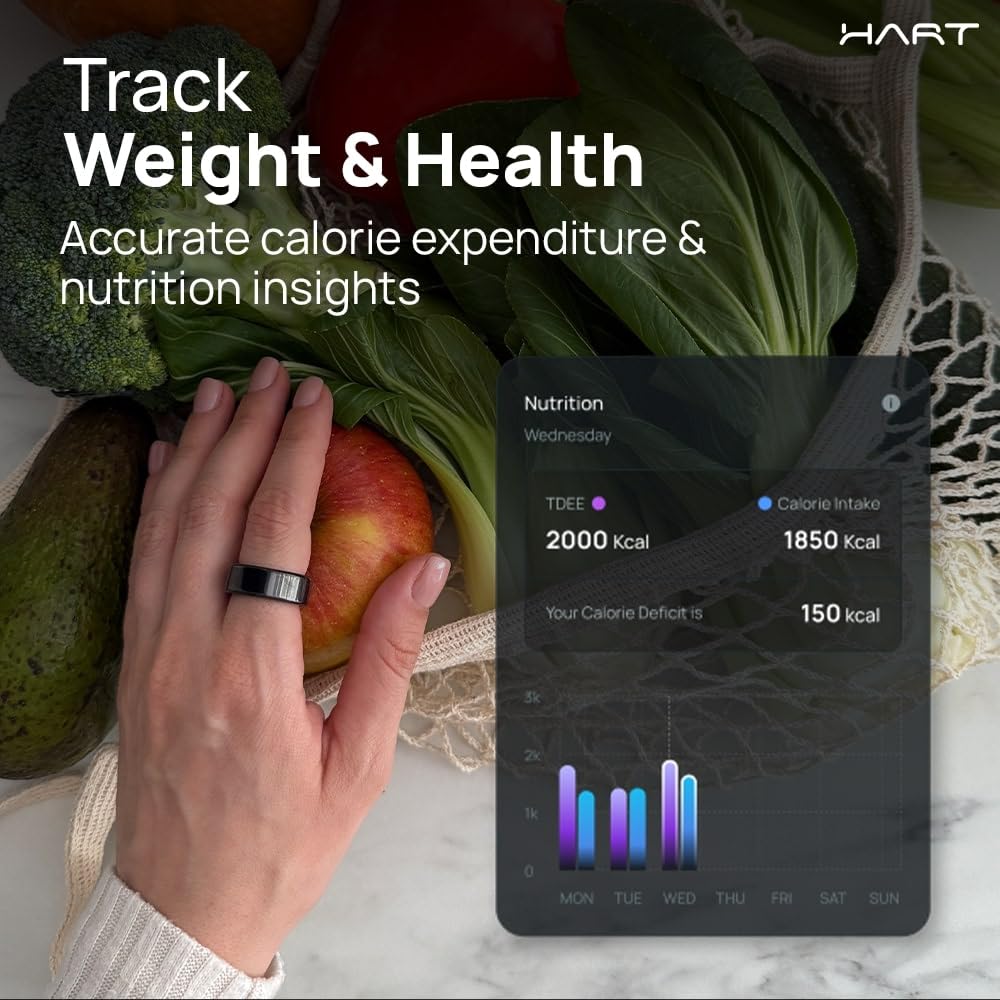 Hart Ring X2 by FITTR: Smart Fitness Ring for Recovery, Sleep & Performance