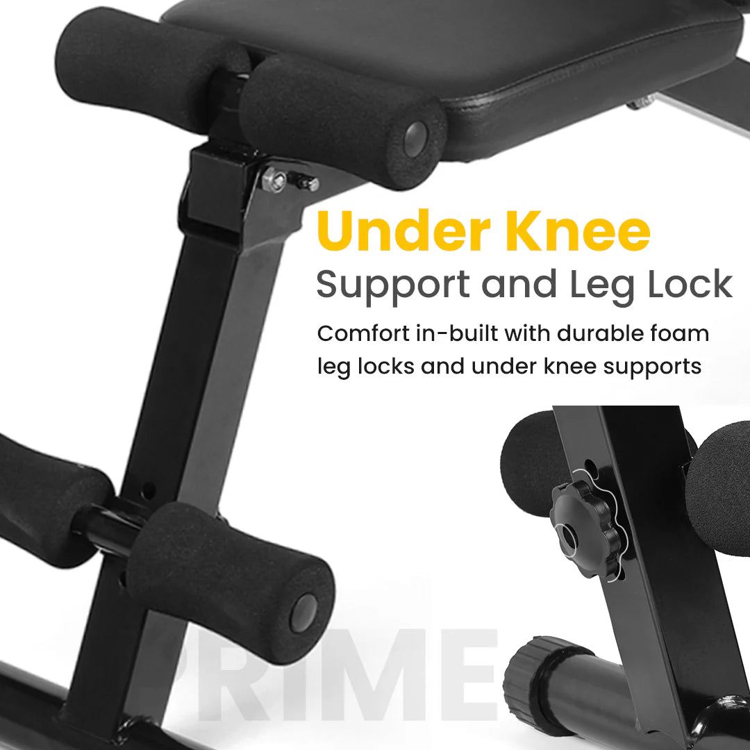 The Cube Club Foldable Bench Prime – Adjustable PowerBench (200 kg Capacity)