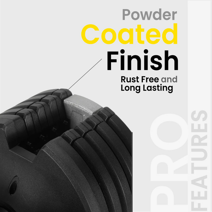 The Cube Club Powerbells Pro | Multi-Weight Adjustable Dumbbells – With Base Stand