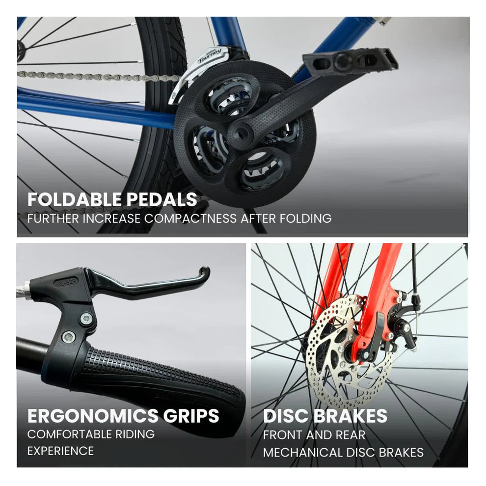 Hornback: M1s Foldable Hybrid Bike – Your Perfect Travel Companion