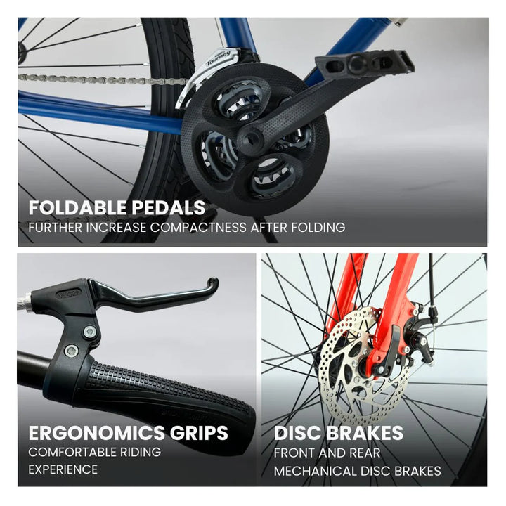 Hornback: M1s Foldable Hybrid Bike – Your Perfect Travel Companion