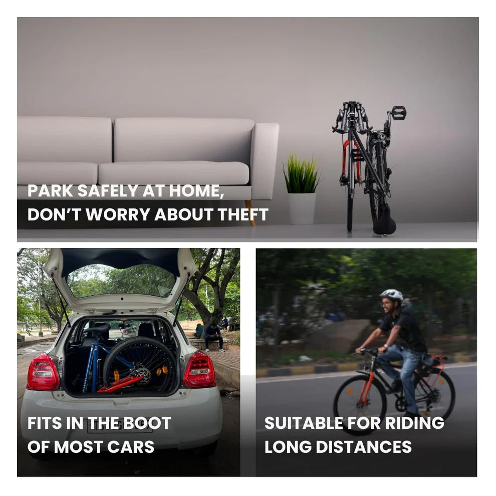 Hornback: M1s Foldable Hybrid Bike – Your Perfect Travel Companion