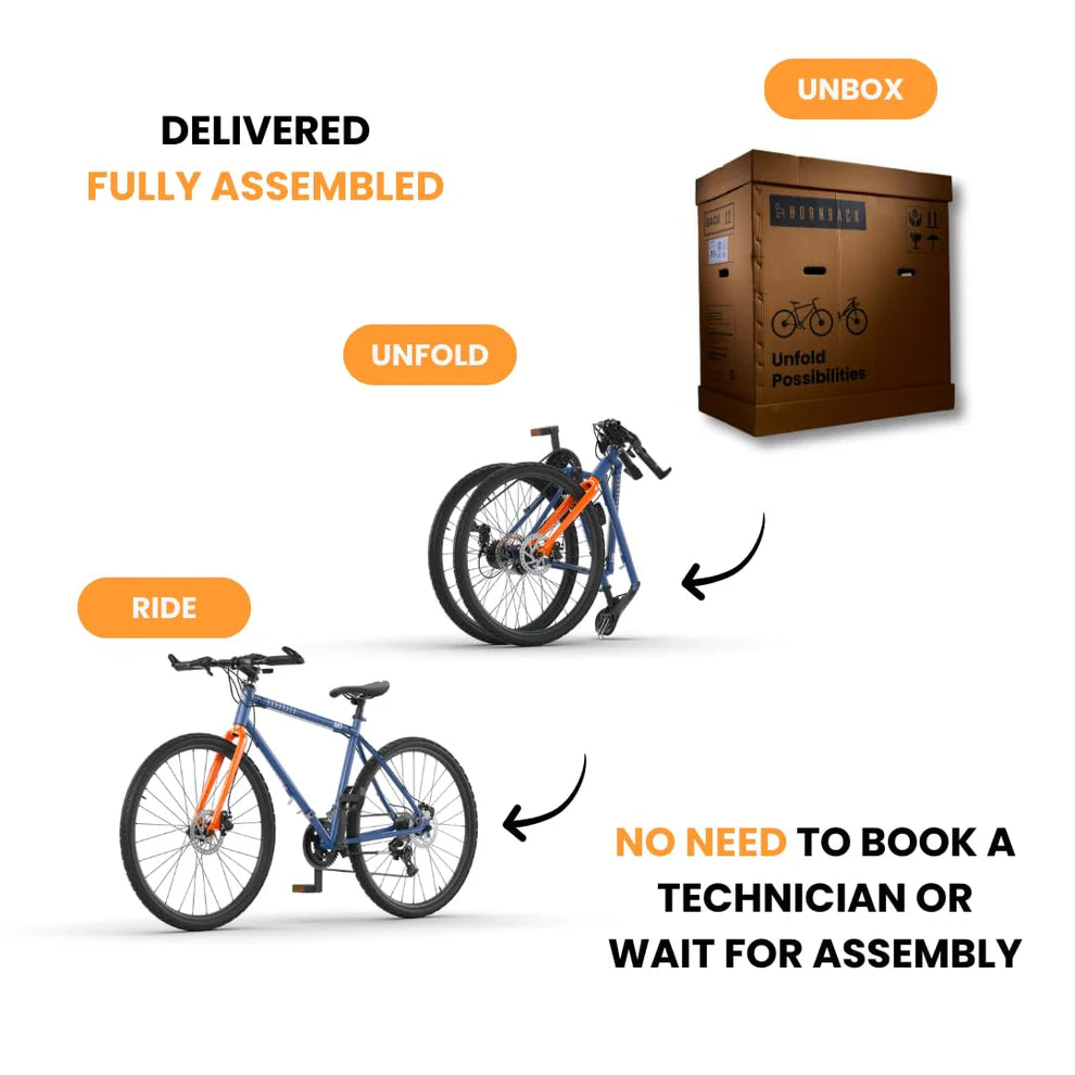 Hornback: M1s Foldable Hybrid Bike – Your Perfect Travel Companion