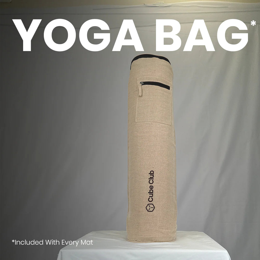 The Cube Club Prana PU Yoga Mat – With Bag