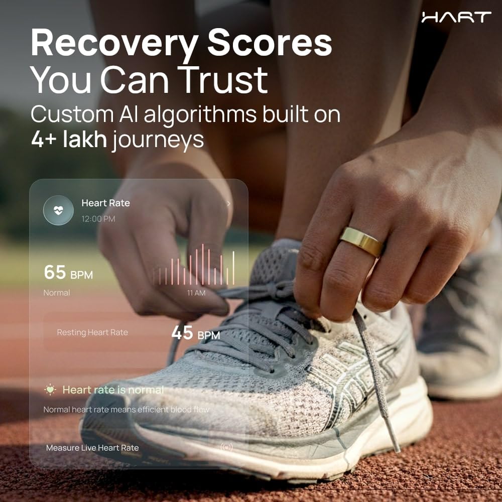 Hart Ring X2 by FITTR: Smart Fitness Ring for Recovery, Sleep & Performance
