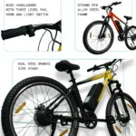 Virtus Motors: Alpha M 27.5 Electric Bike – 250W Motor, 7-Speed Shimano Gears, Dual Disc Brakes | Powerful and Efficient E-Bike