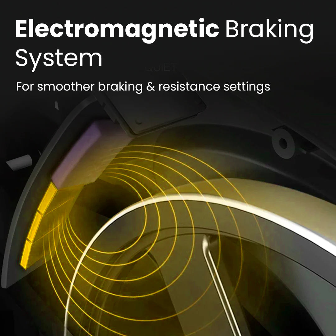 The Cube Club AeroRide S1 Bluetooth Spin Bike – 100-Level Magnetic Resistance, Adjustable Seat & Multi-Metric Display for Home Fitness