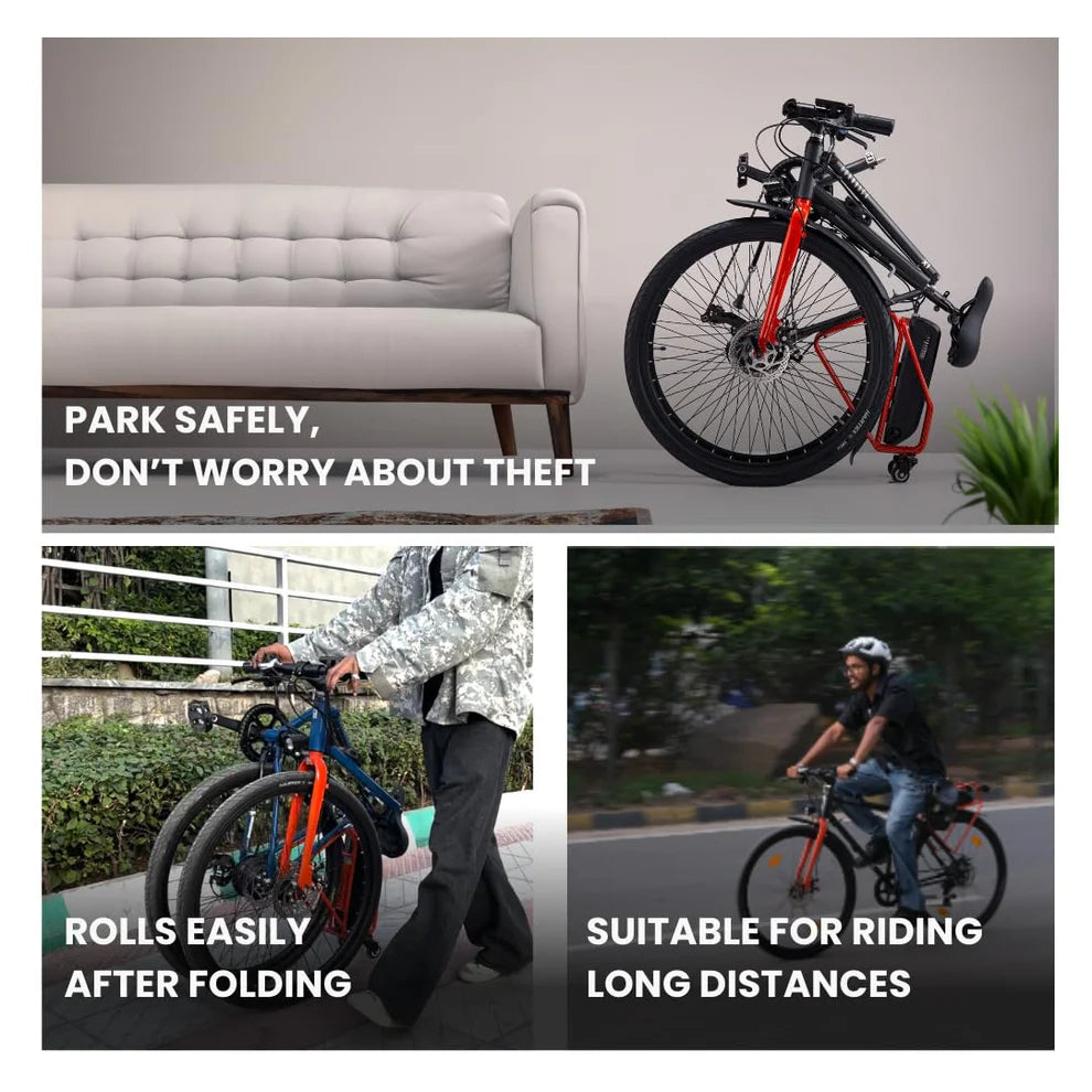 Hornback: X1 Foldable Electric Bicycle – Premium E-Bike for Urban Commuting in India