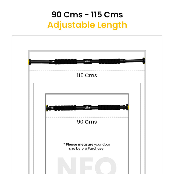 The Cube Club Pull Up Bar Neo Big | Adjustable Doorway Bar (90–115 cm)