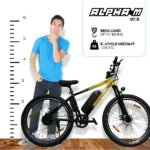 Virtus Motors: Alpha M 27.5 Electric Bike – 250W Motor, 7-Speed Shimano Gears, Dual Disc Brakes | Powerful and Efficient E-Bike