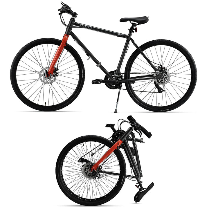 Hornback: M1 Foldable Bike – 21-Speed Shimano Gears, Lightweight and Durable Bicycle for City Riding
