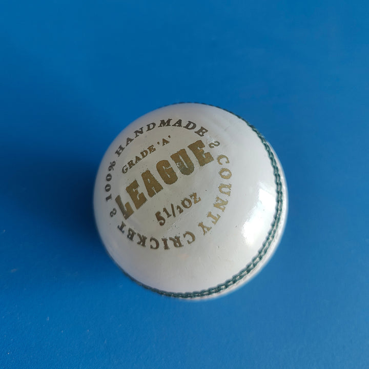 Actifyz White Leather Cricket Ball – Hand Stitched | Test & League Grade