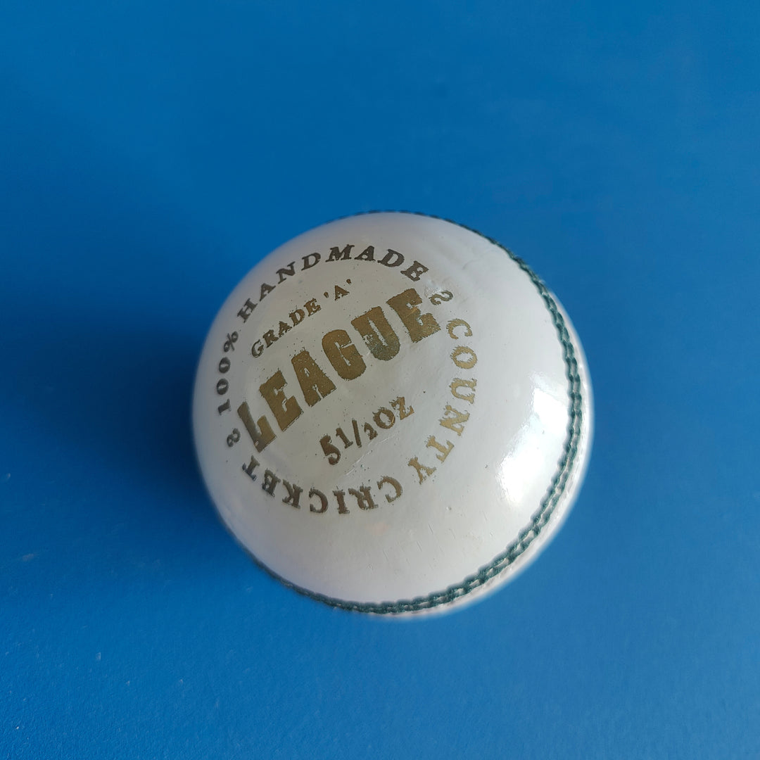 Actifyz White Leather Cricket Ball – Hand Stitched | Test & League Grade