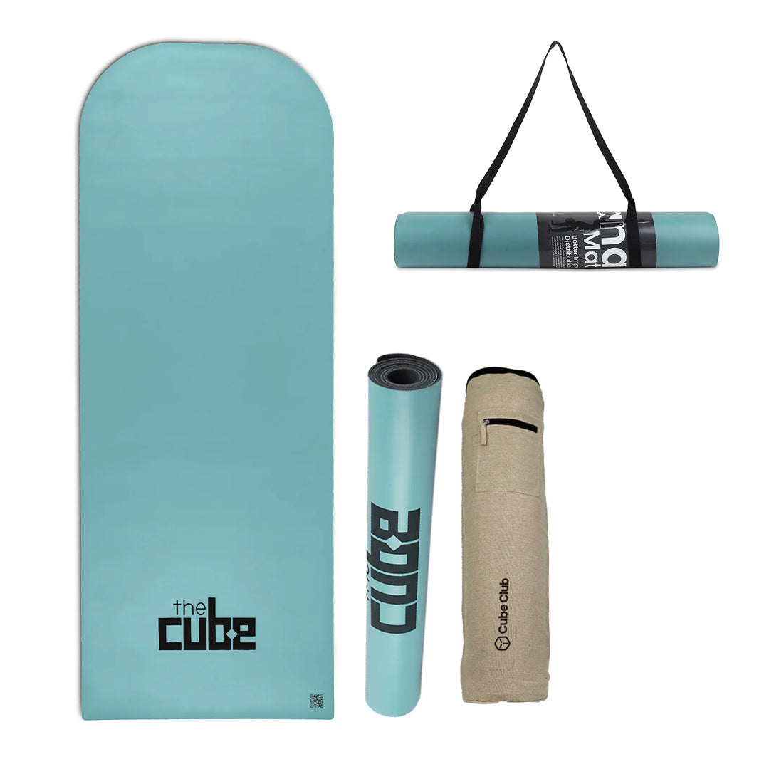 The Cube Club Prana PU Yoga Mat – With Bag