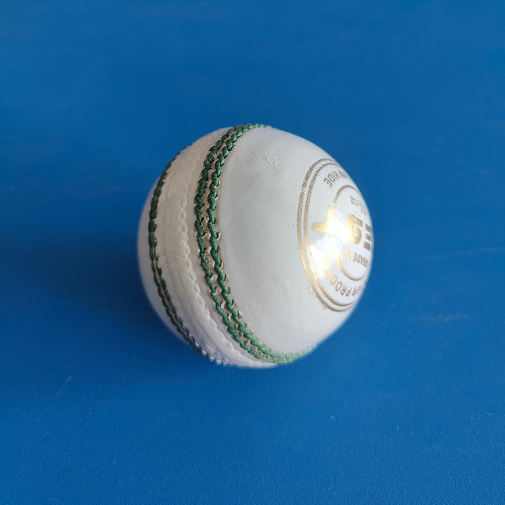 Actifyz White Leather Cricket Ball – Hand Stitched | Test & League Grade