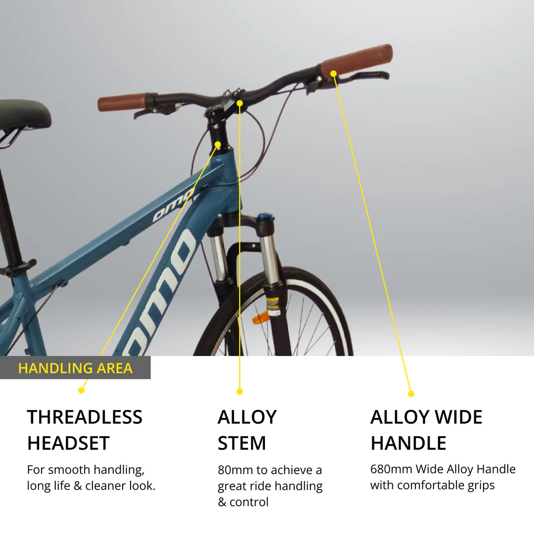 OMO Bikes: Alloy Frame 700c Hybrid Cycle 21 Speed – Lightweight, High-Performance Bicycle