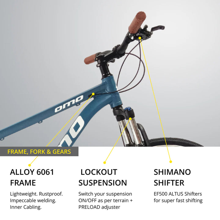 OMO Bikes: Alloy Frame 700c Hybrid Cycle 21 Speed – Lightweight, High-Performance Bicycle