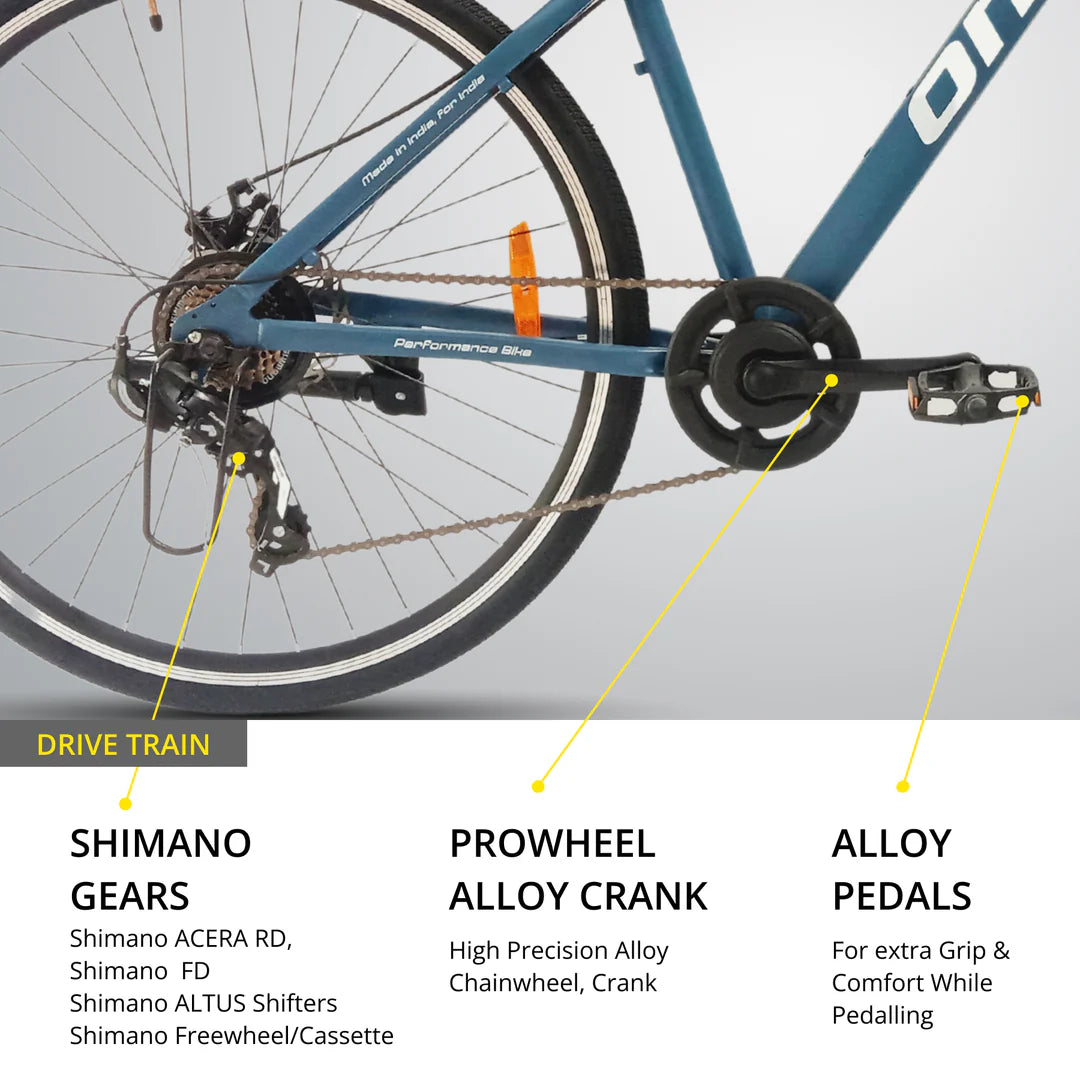 OMO Bikes: Alloy Frame 700c Hybrid Cycle 21 Speed – Lightweight, High-Performance Bicycle