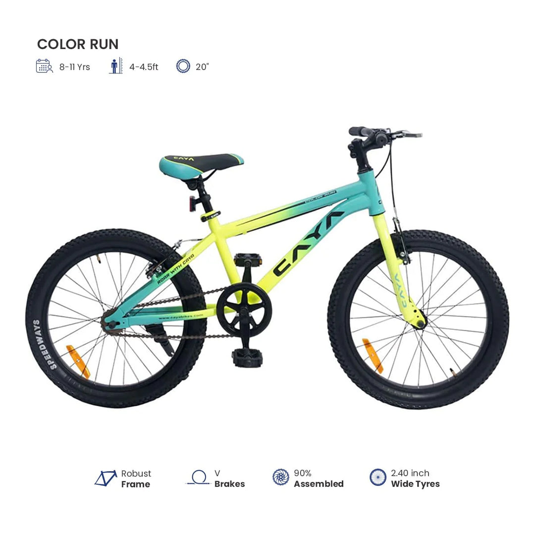 CAYA Color Run 20 Unisex BMX Bike - Stylish & Durable Kids Bicycle for Boys & Girls