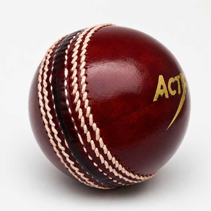 Actifyz Red Leather Cricket Ball