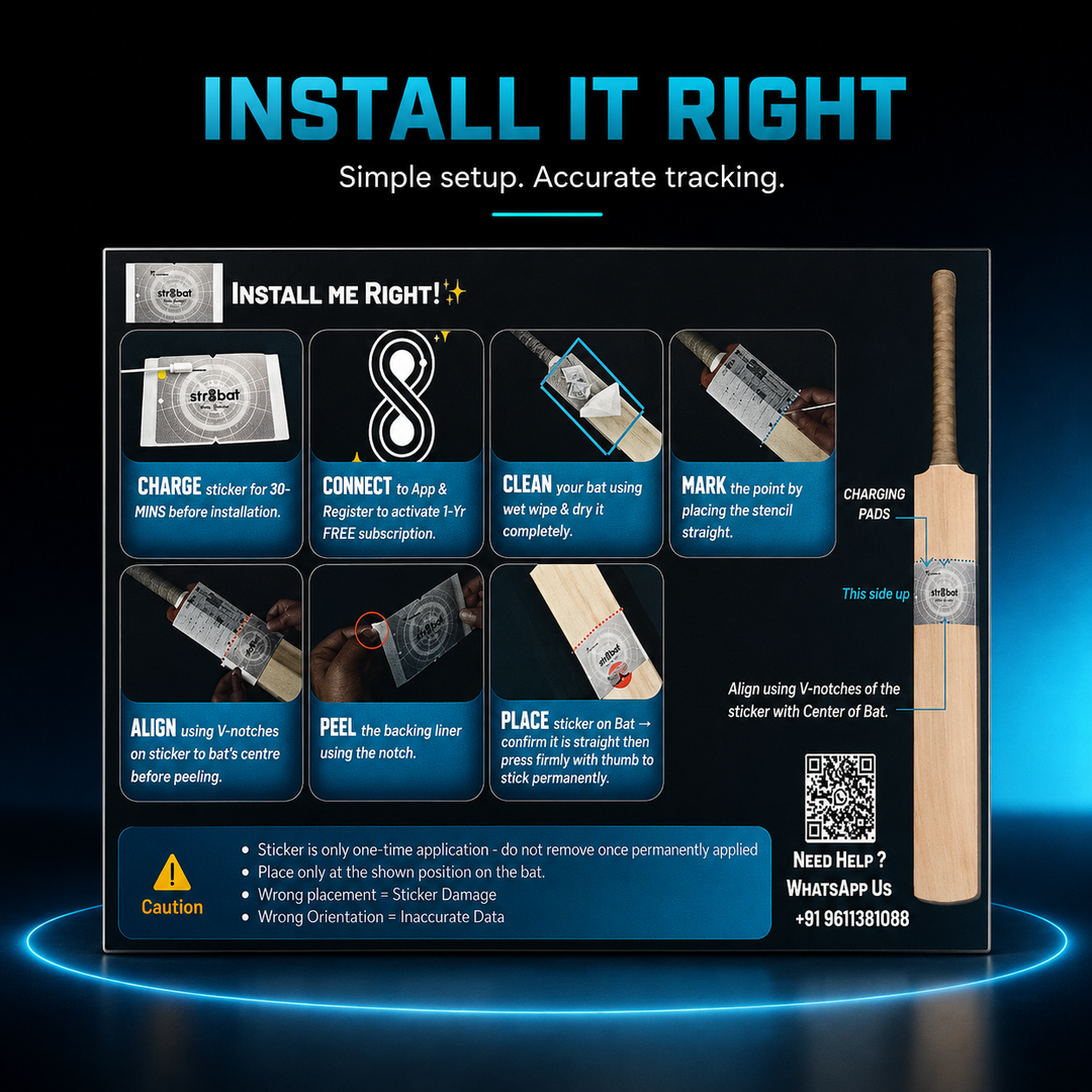 KLR-1 Str8bat Pro Cricket Bat Sensor: Limited Edition