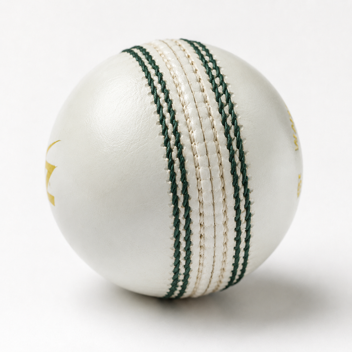 Actifyz White Leather Cricket Ball | REX 50 | Test & League Grade