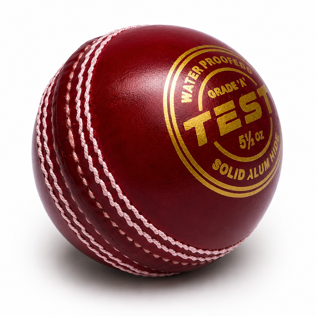Actifyz Red Leather Cricket Ball - 4-Piece Hand Stitched | League & Test Grade (Box of 6 Balls)