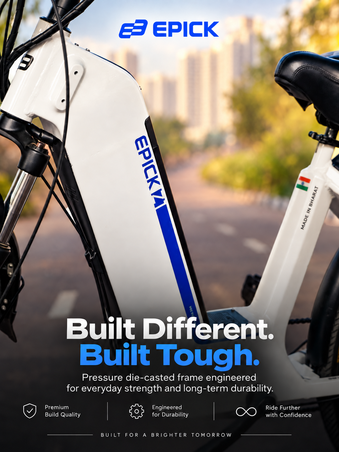 Epick Z1 Smart Electric Bike – Up to 120 km Pedal-Assist Range