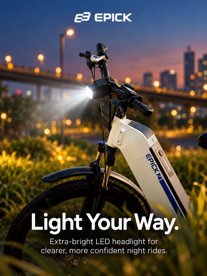 Epick Z1 Smart Electric Bike – Up to 120 km Pedal-Assist Range