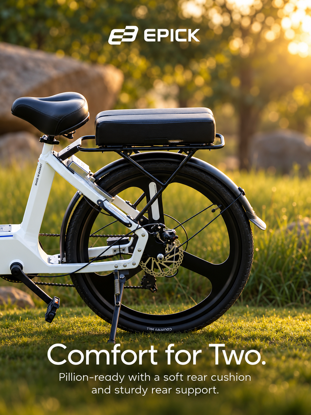 Epick Z1 Smart Electric Bike – Up to 120 km Pedal-Assist Range