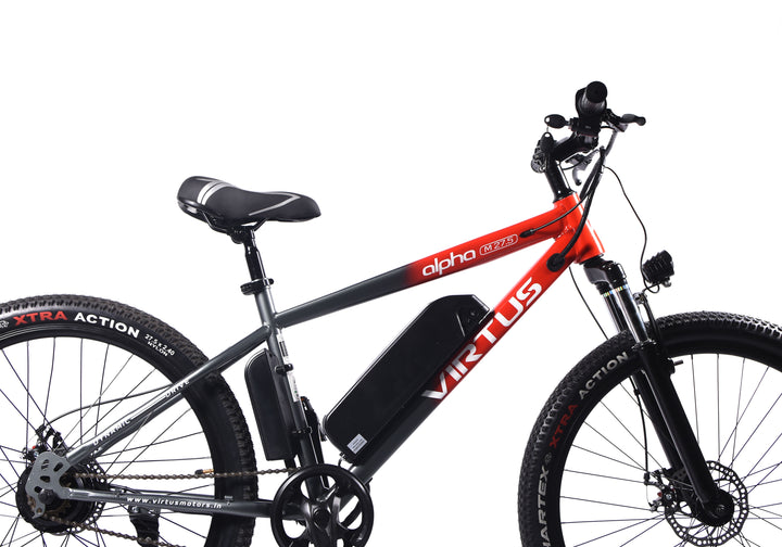 Virtus Motors Alpha M 27.5 – 27.5″ Smart Electric Cycle with Removable Battery & 3-Level Pedal Assist