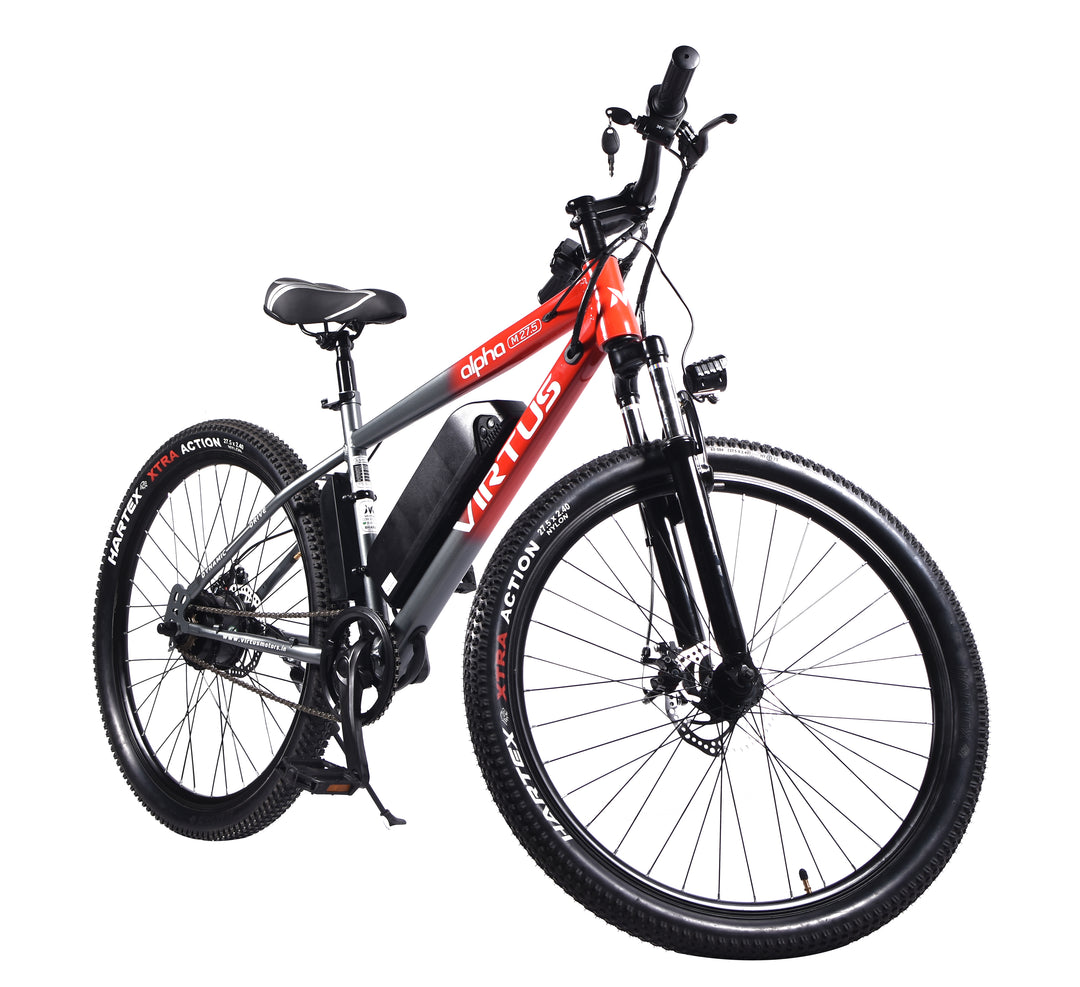 Virtus Motors Alpha M 27.5 – 27.5″ Smart Electric Cycle with Removable Battery & 3-Level Pedal Assist