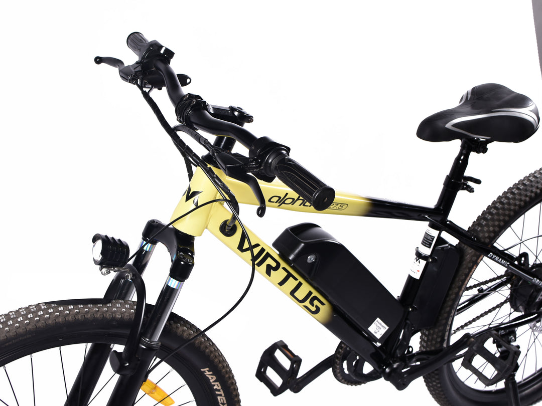 Virtus Motors Alpha M 27.5 – 27.5″ Smart Electric Cycle with Removable Battery & 3-Level Pedal Assist