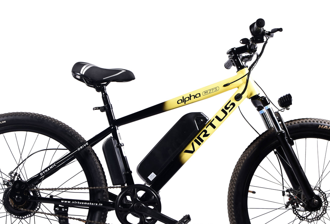 Virtus Motors Alpha M 27.5 – 27.5″ Smart Electric Cycle with Removable Battery & 3-Level Pedal Assist