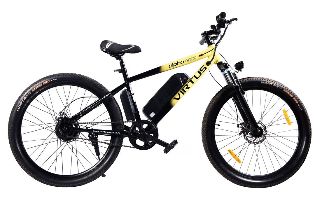 Virtus Motors Alpha M 27.5 – 27.5″ Smart Electric Cycle with Removable Battery & 3-Level Pedal Assist