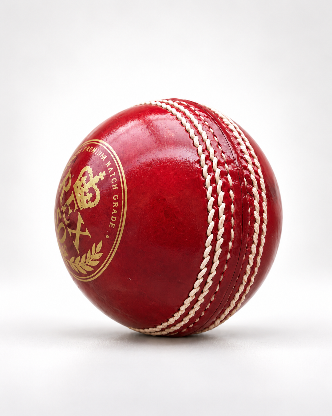 Actifyz Red Leather Cricket Ball | REX 50 | Test & League Grade