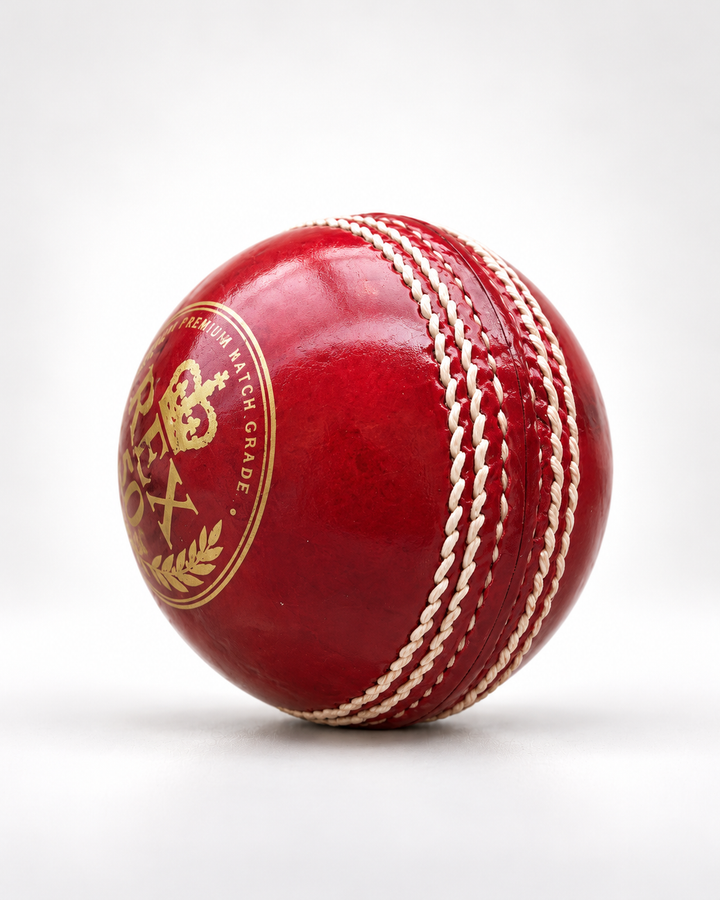 Actifyz Red Leather Cricket Ball | REX 50 | Test & League Grade