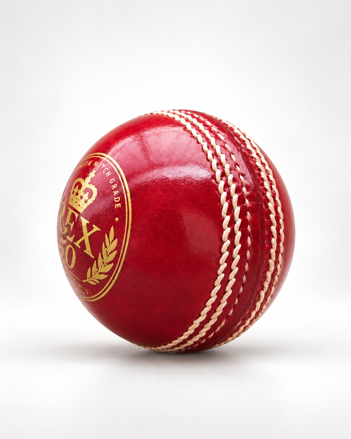 Actifyz Red Leather Cricket Ball | REX 50 | Test & League Grade
