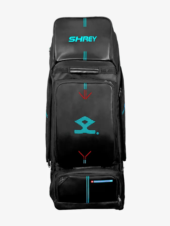 Shrey Sports: Shrey Meta Duffle Wheelie 120 – Premium Cricket Kit Bag with Wheels for Easy Transport