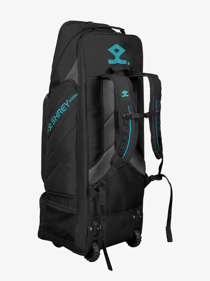 Shrey Sports: Shrey Meta Duffle Wheelie 120 – Premium Cricket Kit Bag with Wheels for Easy Transport