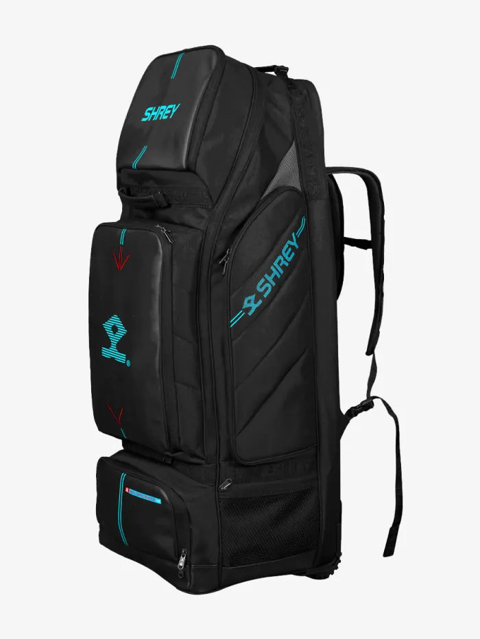 Shrey Sports: Shrey Meta Duffle Wheelie 120 – Premium Cricket Kit Bag with Wheels for Easy Transport