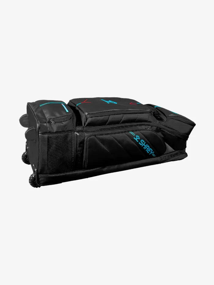 Shrey Sports: Shrey Meta Duffle Wheelie 120 – Premium Cricket Kit Bag with Wheels for Easy Transport