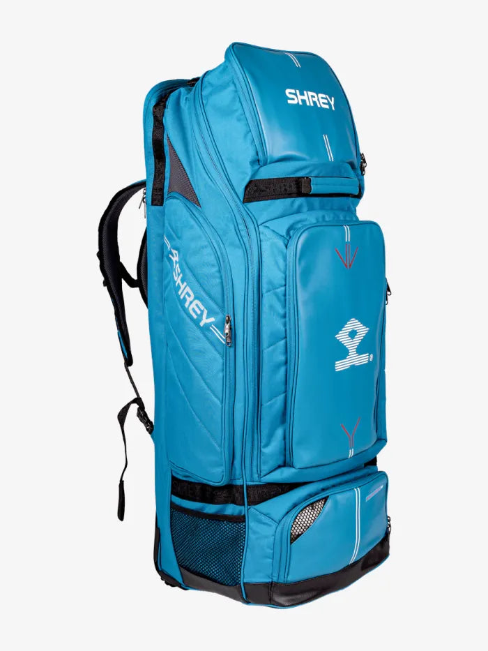 Shrey Sports: Shrey Meta Duffle Wheelie 120 – Premium Cricket Kit Bag with Wheels for Easy Transport